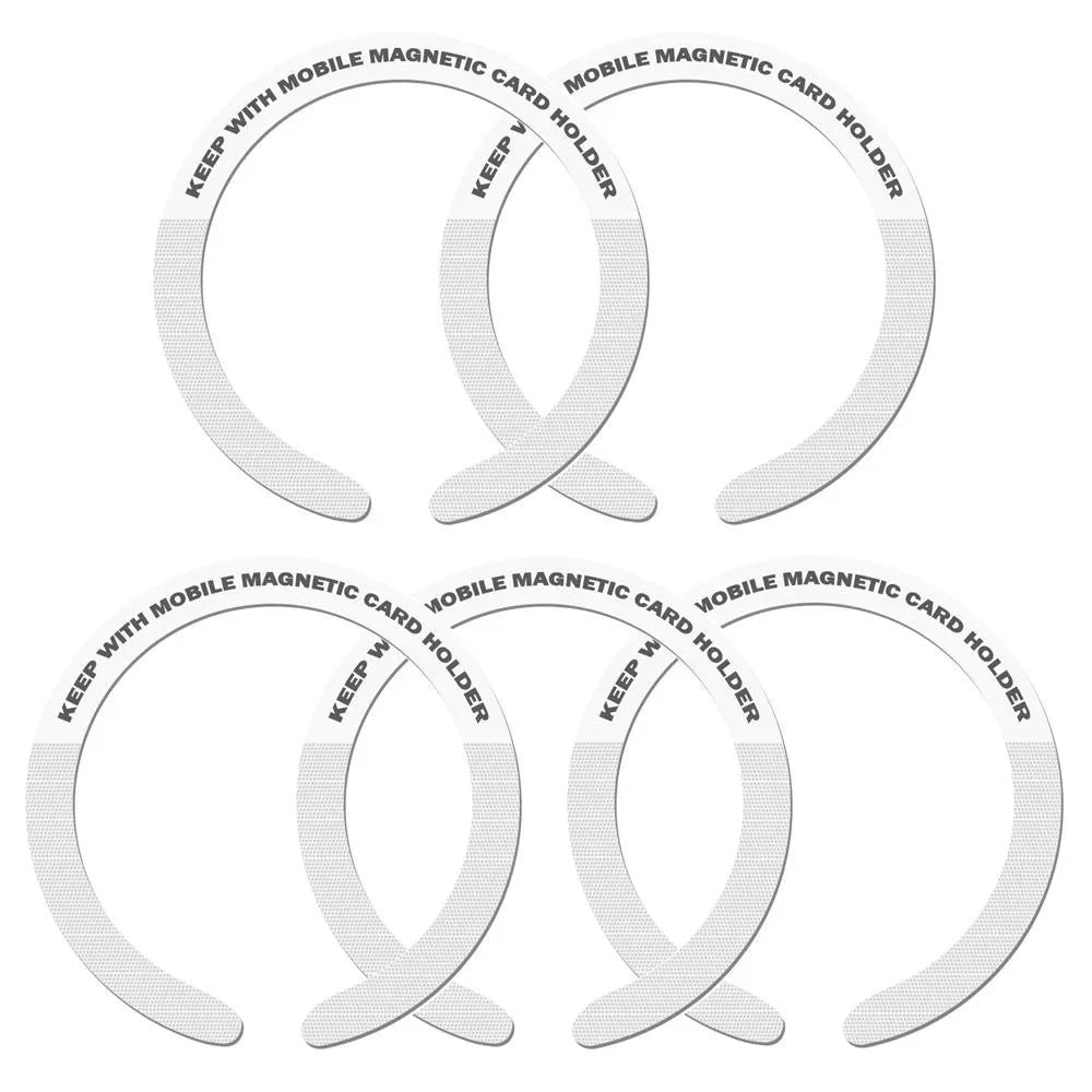 1PC/3PC/5PC Stainless Steel Universal Magnetic Metal Plate Ring For Magsafe Wireless Charger Iron Sheet Sticker Car Phone Holder