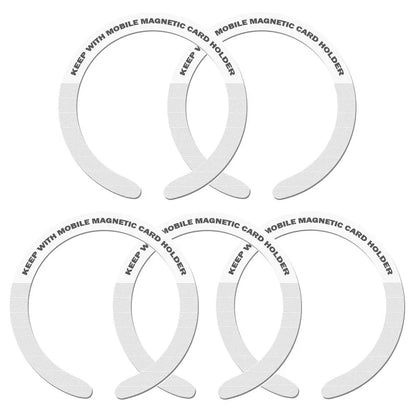 1PC/3PC/5PC Stainless Steel Universal Magnetic Metal Plate Ring For Magsafe Wireless Charger Iron Sheet Sticker Car Phone Holder