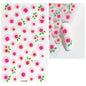 5D Hibiscus Flower Nail Embossed Sticker Acrylic Pink White Gold Petal Leaf Adhesive Decal Butterfly Dragon Floral Elegant Decor