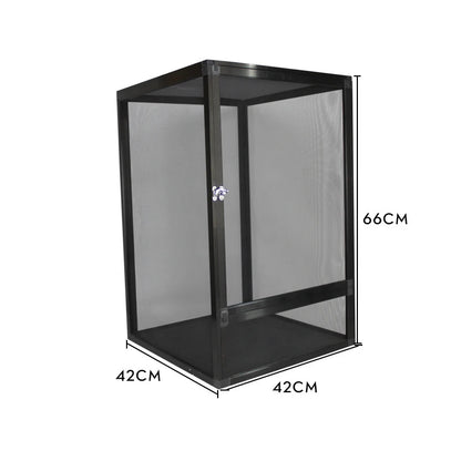 Reptile Terrarium Tall Landscape Ecological Tank Metal Mesh Door Breeding Cage Front Opening Reptile Rainforest Habitats