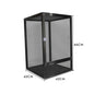 Reptile Terrarium Tall Landscape Ecological Tank Metal Mesh Door Breeding Cage Front Opening Reptile Rainforest Habitats