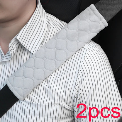 2pc Universal Car Safety Belt Cover Adjustable Seat Belt Cover Shoulder Strap Covers Car Shoulder Protector Pad Auto Accessories
