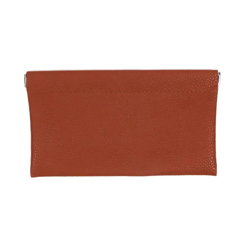 Self‑Closing Artificial Leather Long Wallet Passport Driver's License ID Holder Headphone Data Cable Storage Cash Pouch