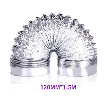 80/100/120/150/200 mm Encrypted Aluminum Foil Ventilation Pipe Scalable Smoke Tube Kitchen Outlet Bathroom Exhaust Fan Hose
