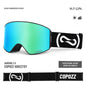 COPOZZ Magnetic Ski Goggles UV400 Protection Anti-Fog Ski Glasses Men Women Quick-Change Lens Snowboard Goggles with Two Options