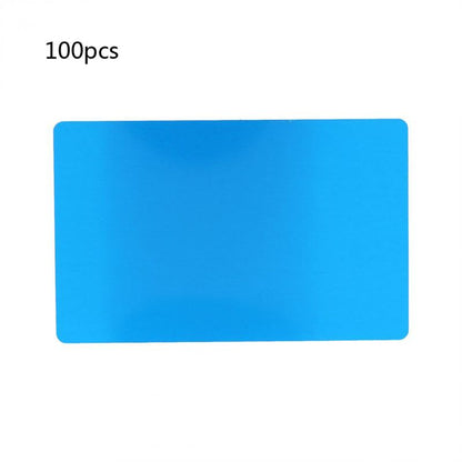 100 Pack Thick 0.18mm Business Cards Blanks Colored Finish Aluminum Metal Cards