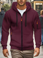 Men Autumn and Winter New Hoodies Long Sleeve Sweatshirt Pocket Zipper Design Hooded Sweatshirt Men Sportswear Casual Jacket