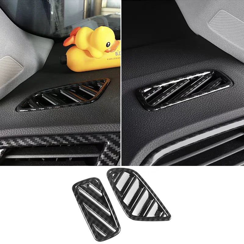 FOR Audi Q3 2019 -2022 Car Carbon fiber style Console Gear Shift Frame Cover Trim Interior accessories  Auto Integral interior