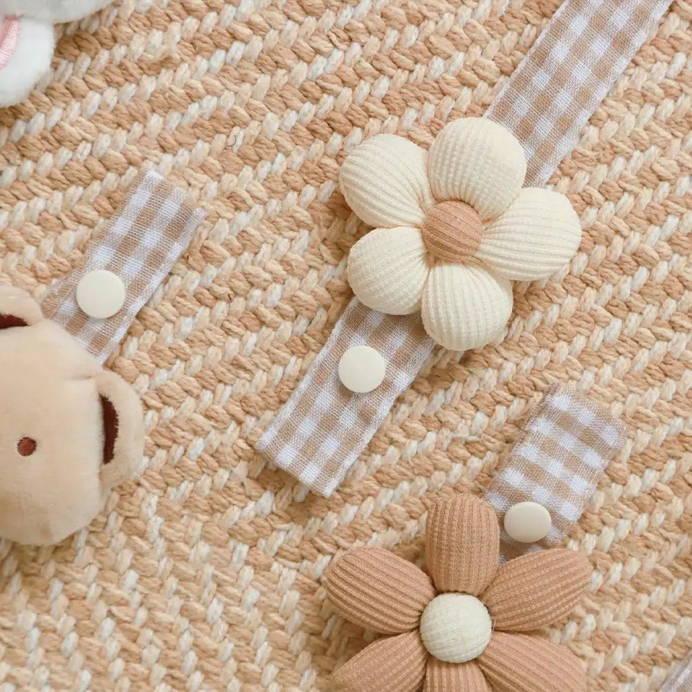 1PCS Cute Bear Baby Pacifier Clip Chain Dummy Holder Soother Pacifier Clips Strap Nipple Holder Infant Feeding Babies Accessorie