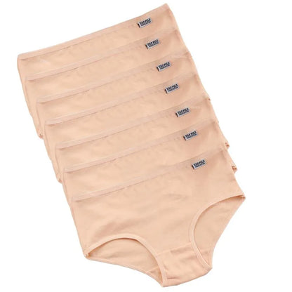 7Pcs/Lot Plus Size Underwear Women's Panties Cotton Girl Brief Sexy Lingeries Shorts Underpant Solid Panty Female Intimate M-4XL