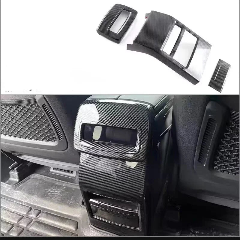 LHD For BYD Tang  EV DMI 2022-2024 ABS carbon Car Style Interior Front Rear Air Vent Outlet Cover Gear Window Control Pane