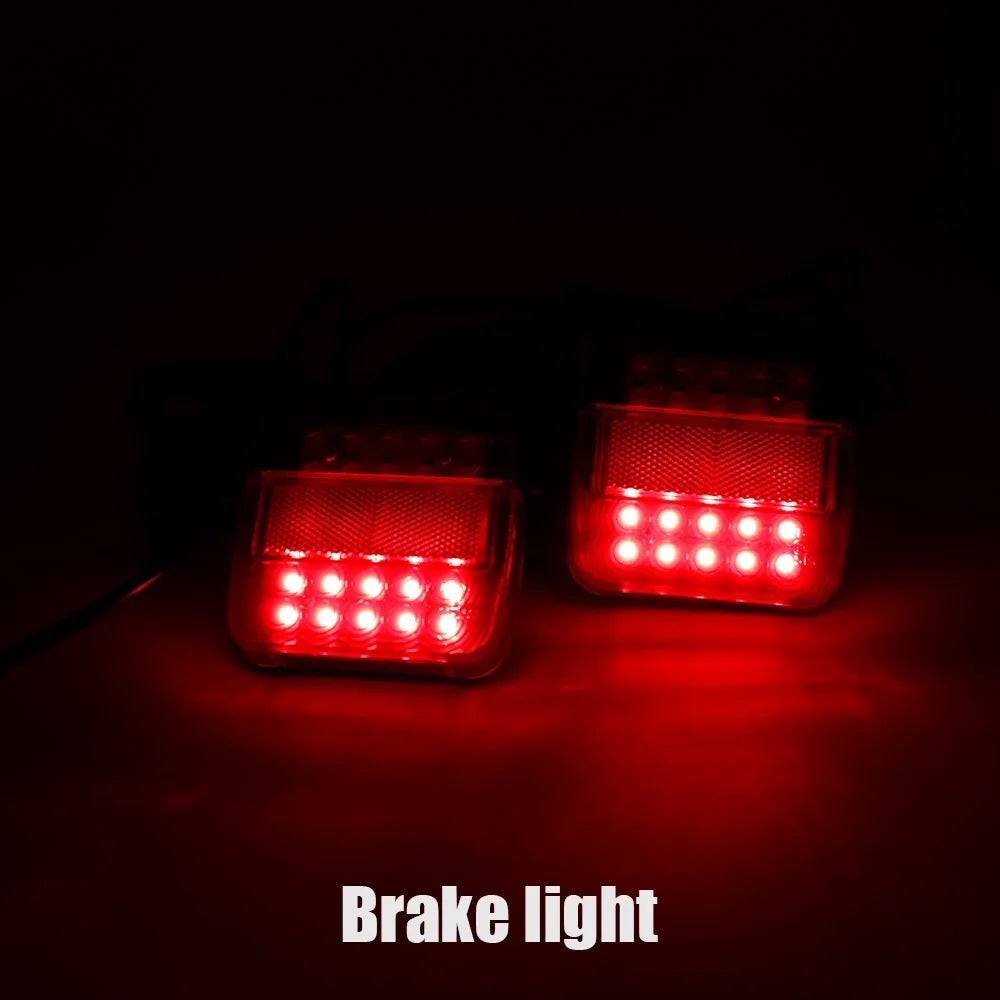 1Set 12V Universal 16 LED Rear Towing Trailer Tail Light 10m Cable 7 Pin Brake Stop License Number Plate Lamp Waterproof Lights