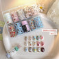 10Rolls Plaid Thousand-Bird Bow  Stars Nail Foils Transfer Paper  Nail Art Stickers  Manicure Set Decal  Nails Decoration