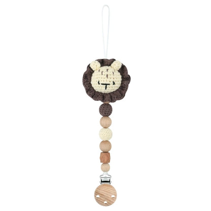Baby Pacifier Clip Crochet Koalas Handbell Rattle Doll Teether Pacifier Chain Clips Set Dummy Chain Cartoon Teething Toy
