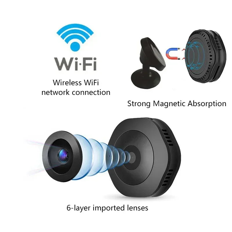 New 4K HD Mini Wireless Camera Portable Cam Night Vision Camcorder WiFi Remote Monitor Video Voice Recorder Security Camera