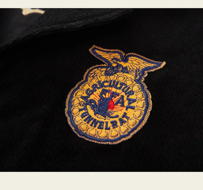 2026 Spring/Summer American Retro Workwear Long-Sleeved Farmer's Coop Jacket for Male Youth - High-end Trendy Corduroy Coat