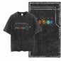 SA ASTRONAUT SPACE THEMES Printed Cotton Acid Washed Graphic Unisex T Shirt Cool Streetwear Men Tshirts Big Size Tee for men