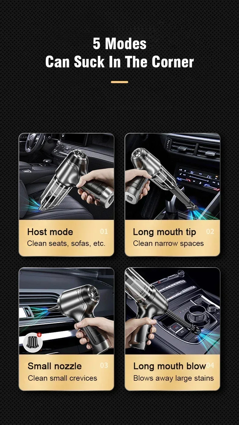 95000Pa Brushless Vacuum Cleaner Strong Suction Handheld Car Vacuum Cleaner Portable Robot Cleaner For Car Home Desktop Keyboard