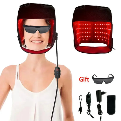 Multi-style Red Light Therapy Cap 660&850nm Infrared Light for Strengthen The Hair Root， Promote Hair Growth Anti-hair Loss Cap
