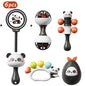 Baby Musical Instruments Set Montessori Handbell Sand Hammer Orff Ringing Instrument Infant Early Visual Stimulation Sensory Toy