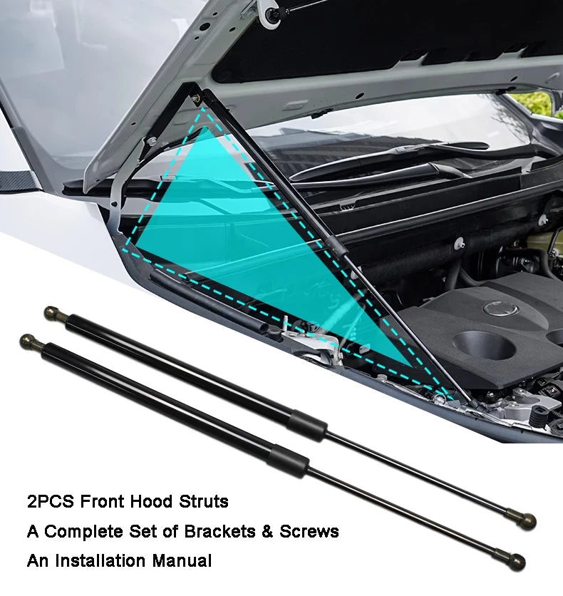 1 Set Gas Struts For Volkswagen Taigo Nivus (CS1) 2020-present Front Hood Bonnet Lift Support Damper Shock Absorber Prop Rods