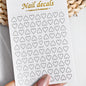 3D Metal Silver Flame Nails Stickers Gold Bronzing Stripe Lines Sliders Design Manicure French Nail Art Decoration Decal #Y2K
