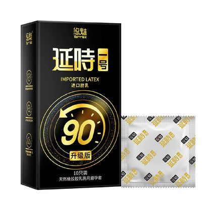 10pcs Lasting Plus Condom Sex Toys For Adult Men Delayed Ejaculation Penis Sleeves Ultra Thin Rubber Condoms Hotel Sex Products