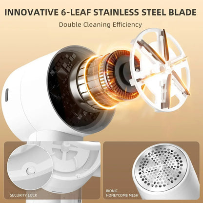 New Household Electric Lint Remover 3 Gears Adjustable Wireless LED Digital Display Hairball Trimmer Portable Sweater Epilator