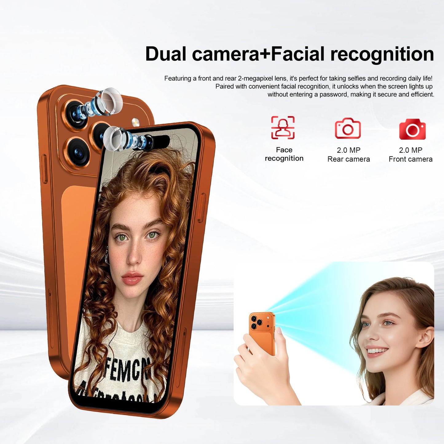SERVO 4G LTE Mini Smart Mobile Phone Android12.0 OS 2GB+16GB WhatsAPP Play Store WiFi Dual SIM Standby 4.0inch Pocket Smartphone