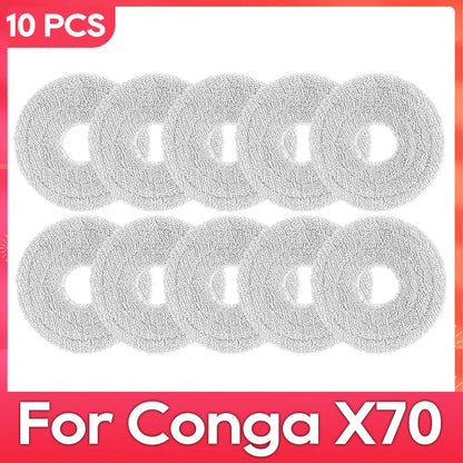 Fit For ( Conga X70 / Deerma X80 ) Replacement Parts Accessories Main Side Brush HEPA Filter Mop Pad Dust Bag