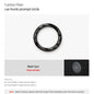 For Tesla 2019- Model 3 Highland 2024 Model Y Juniper Carbon Fiber Rear Trunk Switch Prompt Circle Trim Sticker Car Accessories