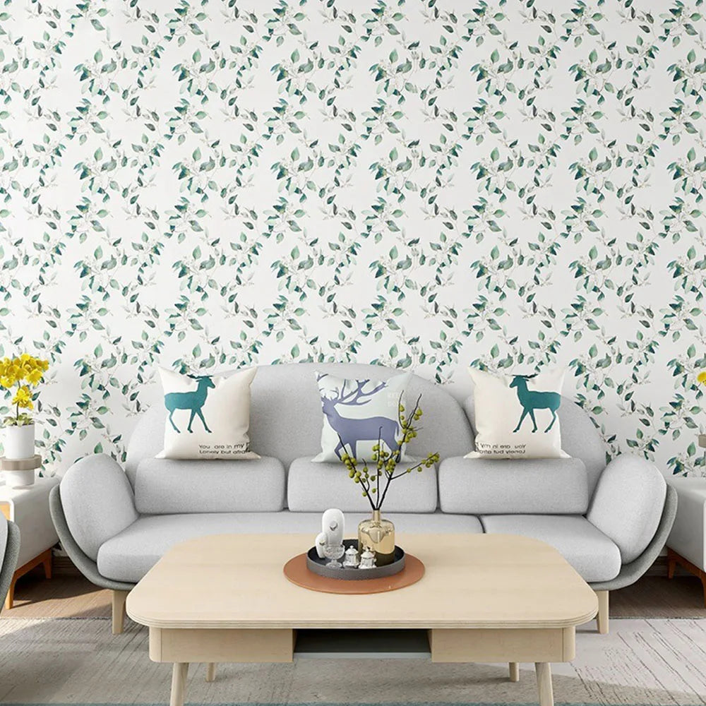 Floral Grey Peel and Stick Wallpaper Flower Self Adhesive Roll Waterproof Removable Contact Paper Furniture Table Renovate Decor