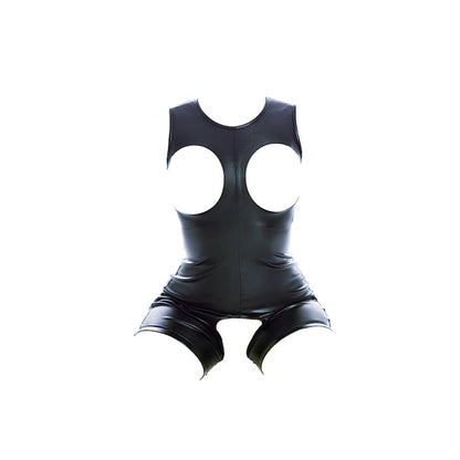 Erotic Sexy Bodysuit Lingerie Leather Hollow Out Bust Open Crotch Clubwear BDSM Slave Bondage Cosplay Clothing Sex Toy For Women