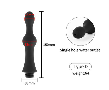 Soft Silicone Enema Kit  Multi Size Vaginal Anal Douche Heads  Professional Intimate Cleaning for Constipation Relief  Adult Toy