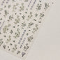 Gold Leaf White Flower Bouquet Floral Petal Tulip Bloom Charming Retro Metal Self Adhesive 5D Nail Art Sticker Manicure Decals