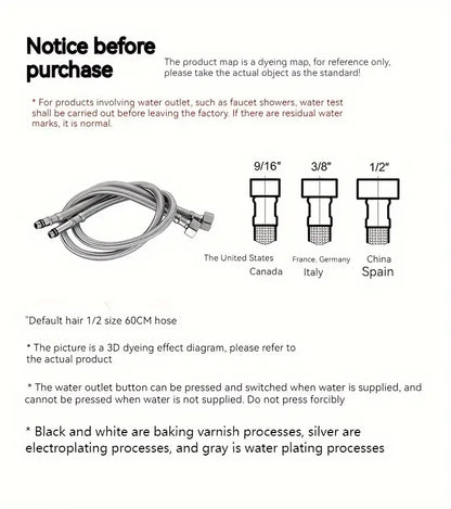 Stainless Steel 1080° Swivel Kitchen Faucet Extender Universal Splashproof Dual Mode Bathroom Sink Accessories with Adapter