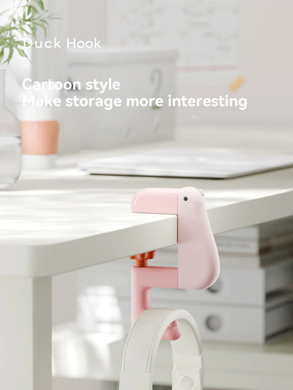Portable Office Supplies Thinking Duck  Hook Hanging Decor Table Interesting Wallet Bag Hook Wall Hanger Bracket Handbag Non Pun