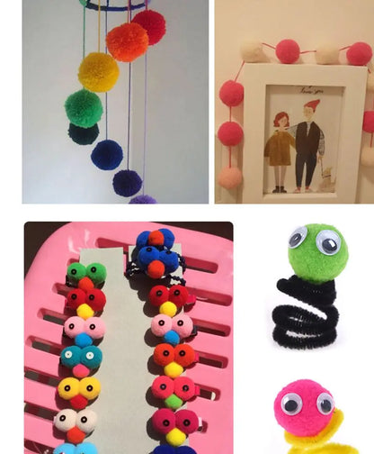 20/100/200/300/500pcs Cat Toys Cute Funny Stretch Plush Ball Cat Toy， Ball Creative Colorful Interactive Cat Puff Balls Chew Toy