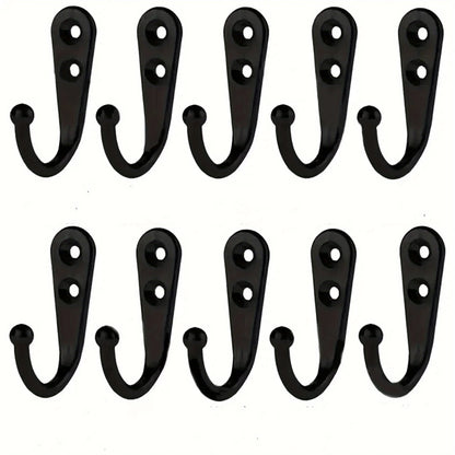 Retro Wall Hooks Hangers Door Wall Mounted Coat with Screws Suction Heavy Load Rack for Kitchen Bathroom Accessories