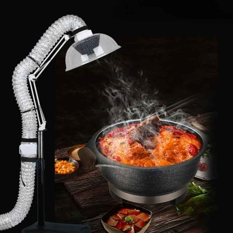 Home Barbecue Smoke Exhaust Fan Indoor Hotpot Smoke Exhaust Fan Outdoor Barbecue Folding Arm Equipment