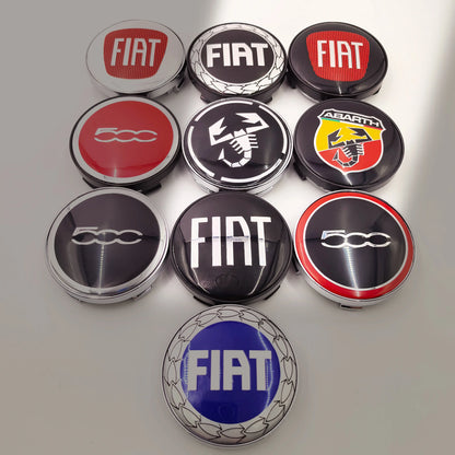 4pcs Fiat 500 Abarth Lancia Car Wheel Center Hub Cap Car Wheel Center Caps Hubcap Cover 60mm