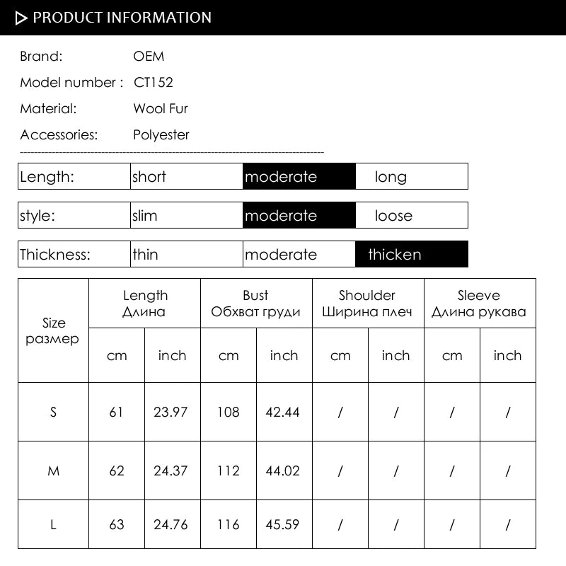 CT152 PDUI Women Real Wool Fur Coat Winter Warm Female Girl Sheep Shearing Jacket Parka OverCoat
