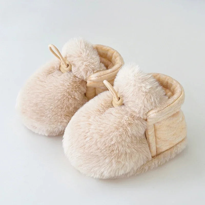 Warm Infant Toddler Crib Soft Comfortable Infant Girls Boys Anti-Slip Socks Slipper Newborn First Walkers Shoes for 0-1 Year Old