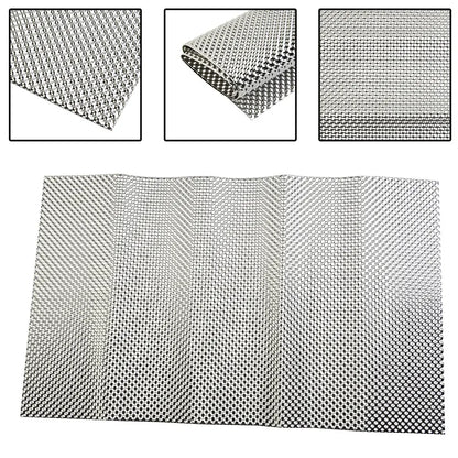 Silver Embossed Aluminum Heat Shield Exhausts Electrical Turbo Heat Insulation Auto Temperature Isolated Sticker Exhaust Systems