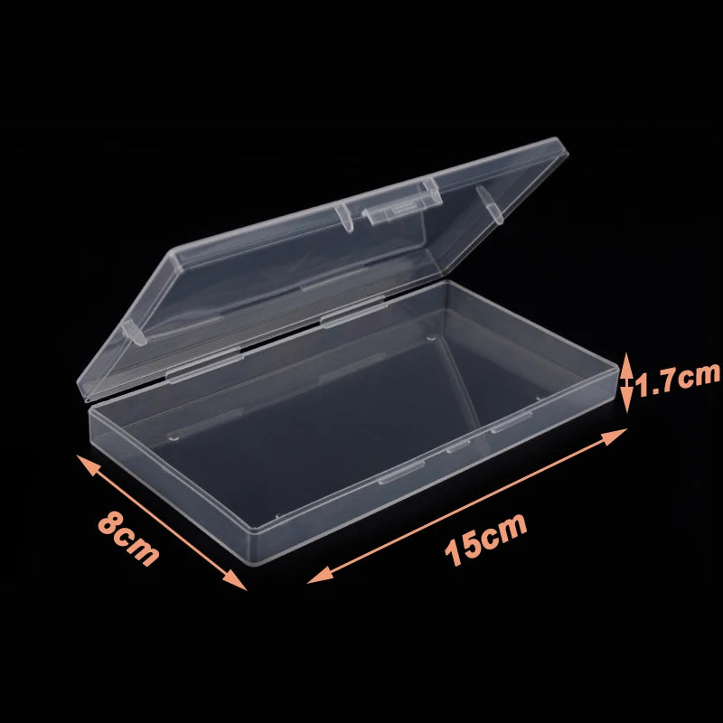 Yidensy 1pcs Square Transparent Plastic Storage Box Case 10/24 Slot Adjustable for Pills Jewelry Beads Earring Case Organizer