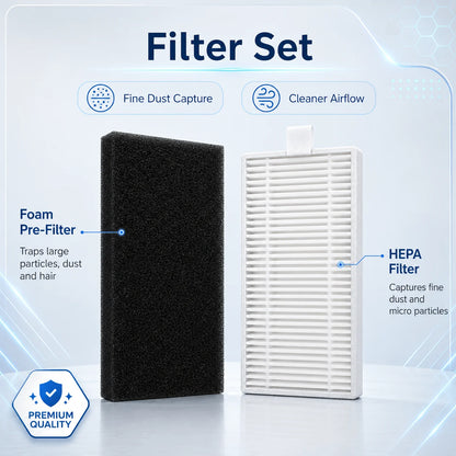 Replacement For Cecotec Conga 990 Vital / Conga 999 Vital Robot Vacuum Cleaner Spare Parts Main Side Brush Hepa Filter Mop Rag