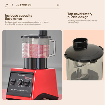 9500W Fuel Table Blender Juicer Smoothie Maker 3-In-1 0.5/1.5/3L Container Food Processor Blenderboxer for Ice Nut Fruit