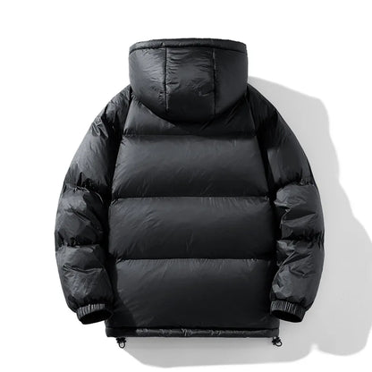 2025 Winter Hooded Men's 90% White Duck Down coat fashion warm Down Jackets casual winter Men thicken winter Jacket size M-4XL
