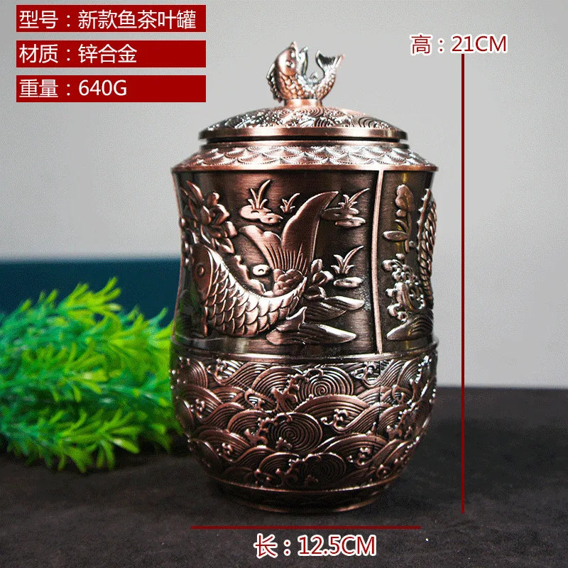 Pet Memorial Keepsake Container for Ashes Tea Canister Coffin Box for Human Ashes Metal Cremation Animal Urn Funeral Home Decor