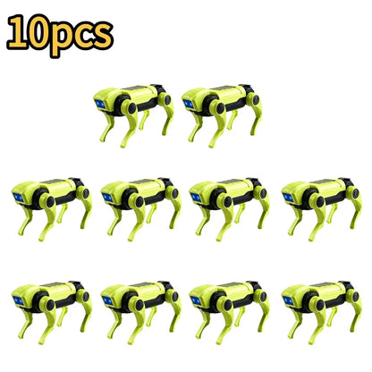 1-10PCS DIY Assembly RC Robot Dog Toy Remote Control Mechanical Robot Kit Science Teaching Model Electric Set Gift For Boys Kids